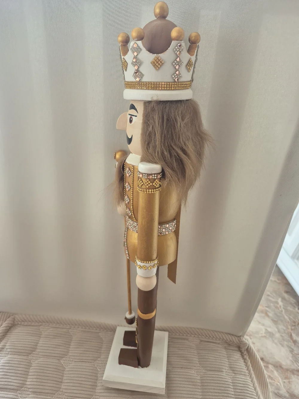 Gold and Brown Decorative Nutcracker Figurine
